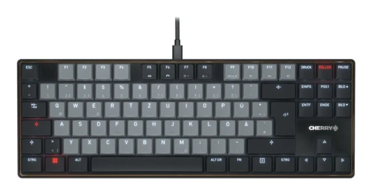 Klawiatura CHERRY TAS KC 500 MX LP Przewodowa, mechaniczna, 2.0 Ivory DE Layout