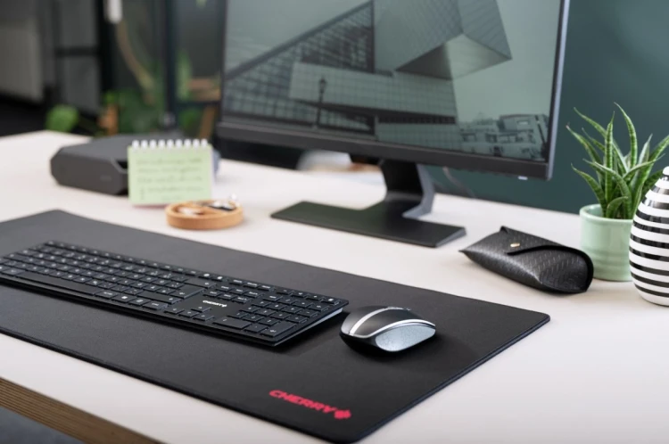 CHERRY KW 9100 SLIM klawiatura Uniwersalne RF Wireless + Bluetooth QWERTZ Swiss Czarny