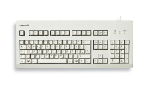 Klawiatura CHERRY TAS G80-3000 Przewodowy DE-Layout jasnoszary NIEBIESKI PRZEŁĄCZNIK
