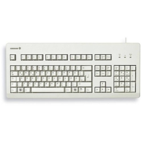 Klawiatura CHERRY TAS G80-3000 Przewodowy DE-Layout jasnoszary NIEBIESKI PRZEŁĄCZNIK