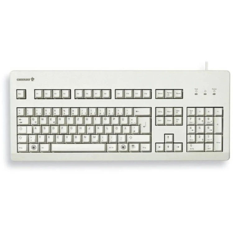 Klawiatura CHERRY TAS G80-3000 Przewodowy DE-Layout jasnoszary NIEBIESKI PRZEŁĄCZNIK