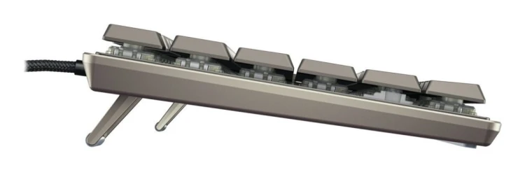 Przewodowa mechaniczna klawiatura CHERRY TAS KC 500 MX LP 2.0 Ivory z layoutem DE