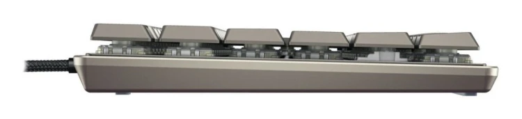 Przewodowa mechaniczna klawiatura CHERRY TAS KC 500 MX LP 2.0 Ivory z layoutem DE