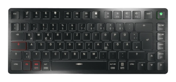 Klawiatura CHERRY TAS KEY KW X ULP 2.0 Mini Bezprzewodowy