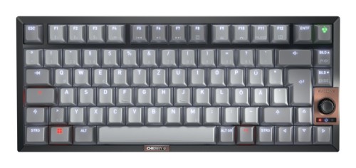 Cherry TAS Klawiatura bezprzewodowa MX 2A cicha czerwona LT DE