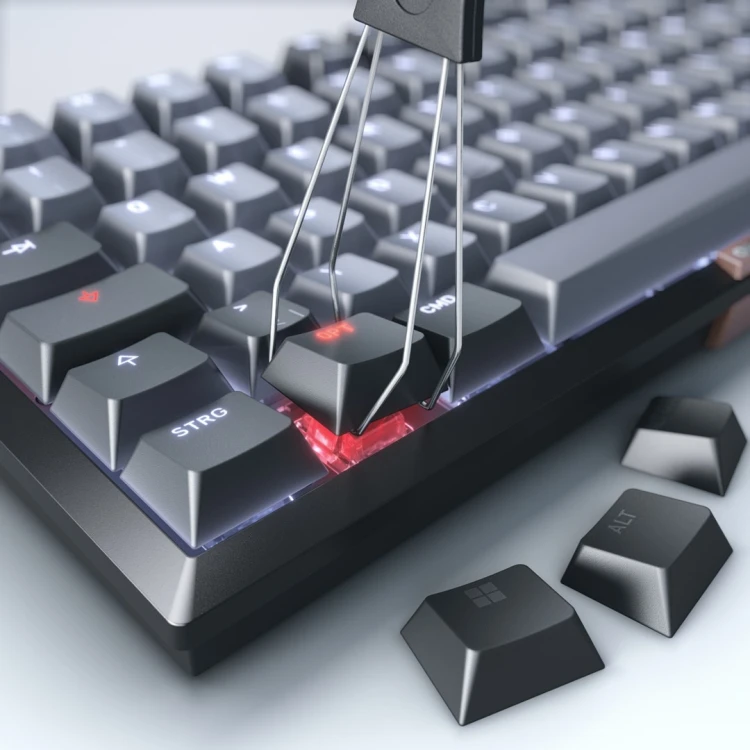 Cherry TAS Klawiatura bezprzewodowa MX 2A cicha czerwona LT DE