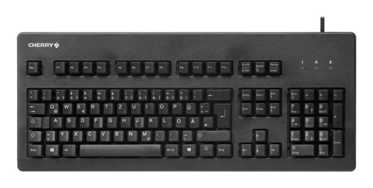 Cherry Classic Line G80-3000 - Klawiatura - PS/2, USB - 105 - Niemiecki (G80-3000LPCDE-2)