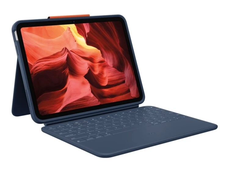 Logitech 920-011191 klawiatura do urządzeń mobilnych Smart Connector Niebieski