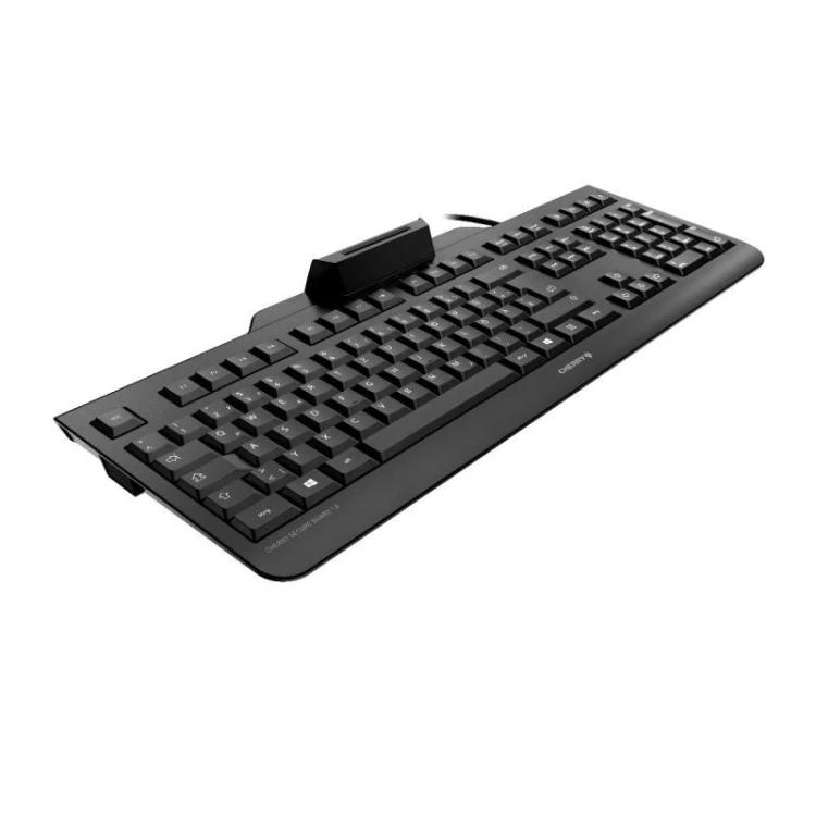Klawiatura CHERRY SECURE BOARD 1.0 z NFC, Czytnik kart Smart Card (CCID), USB, Wielka Brytania, Przełącznik kluczykowy: CHERRY LPK