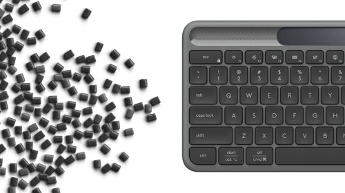 Logitech Signature Slim Solar+ K980 klawiatura Uniwersalne RF Wireless + Bluetooth QWERTZ Niemiecki Grafitowy
