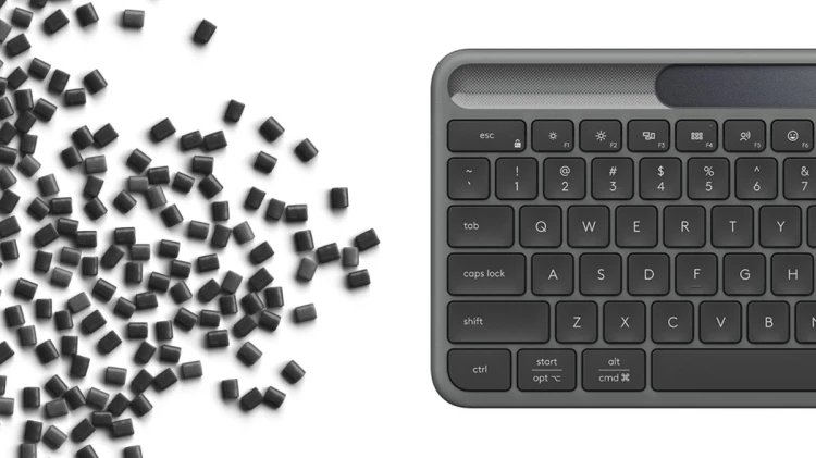 Logitech Signature Slim Solar+ K980 klawiatura Uniwersalne RF Wireless + Bluetooth QWERTZ Niemiecki Grafitowy