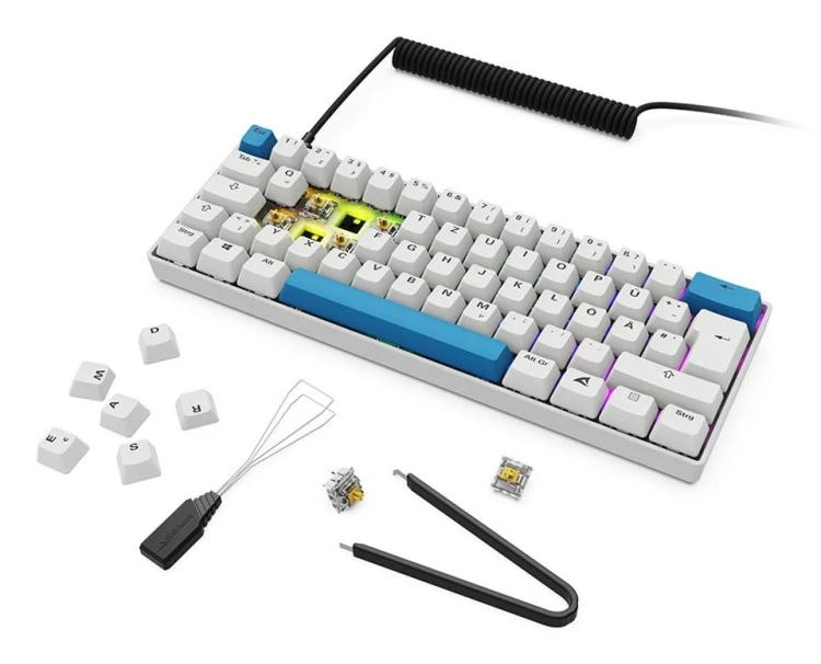 Klawiatura gamingowa Sharkoon Skiller SGK50 S4 Gen2 PBT wei-gel RGB