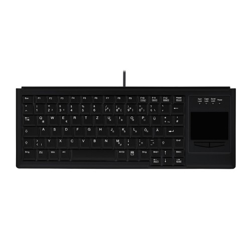 Contour Design Active Key AK-4400-GU klawiatura Przemysłowy USB QWERTZ Niemiecki Czarny