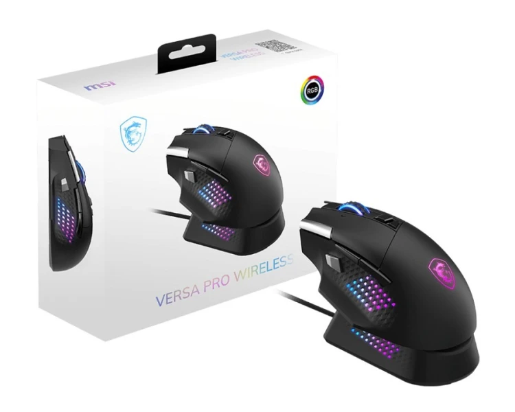 Mysz optyczna bezprzewodowa gamingowa Versa Pro W+Dock Pro MSI