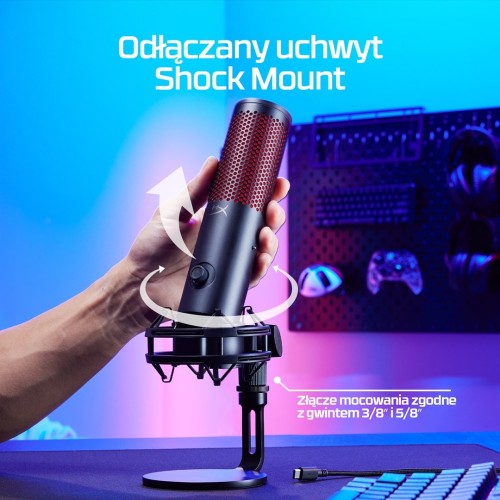 HyperX QuadCast 2 – mikrofon USB (czarny)