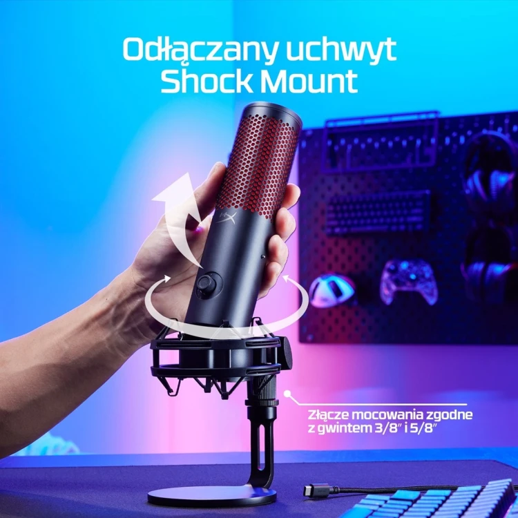 HyperX QuadCast 2 – mikrofon USB (czarny)