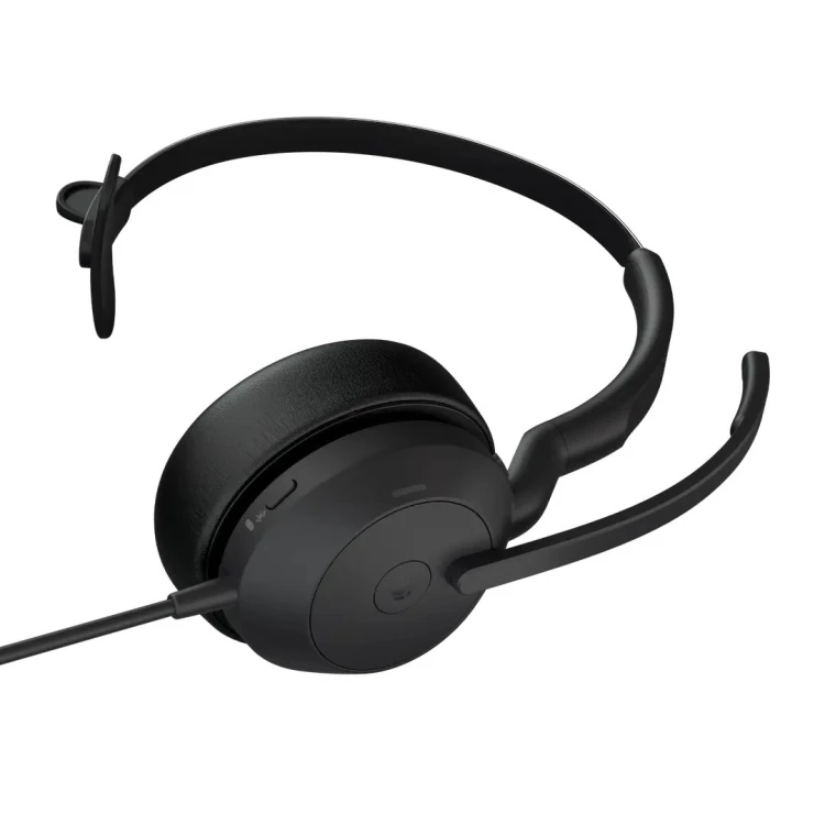 Jabra Evolve2 50 Zestaw słuchawkowy Przewodowa Opaska na głowę Biuro/centrum telefoniczne USB Type-C / USB Type-A Bluetooth Czarny