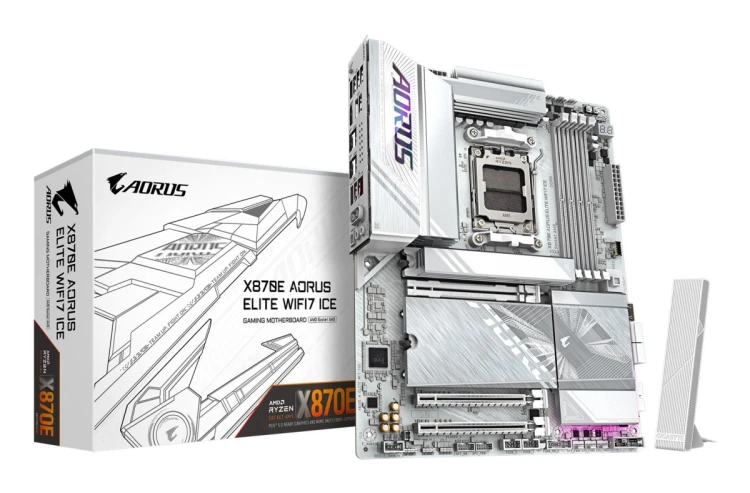 Płyta główna GIGABYTE X870E AORUS ELITE WIFI7 ICE AMD X870E AM5 ATX