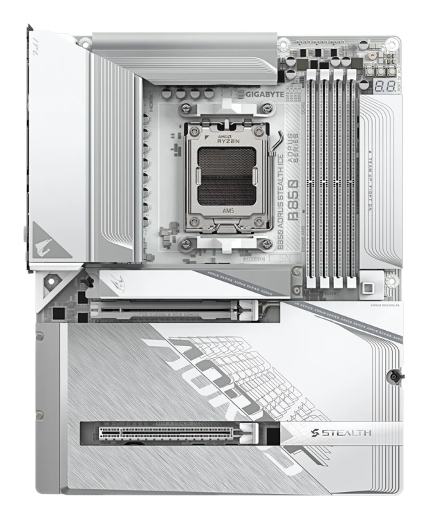 Płyta główna Gigabyte B850 AORUS STEALTH ICE (B850, AM5, ATX, DDR5)