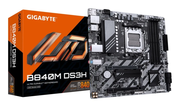 Płyta główna Gigabyte B840M DS3H (B840,AM5,mATX,DDR5)