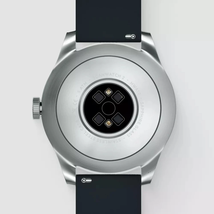 Zegarek Withings ScanWatch 2 1,6 cm (0,63") OLED 42 mm Hybrydowa stal nierdzewna (model HWA10 4-All-Int)