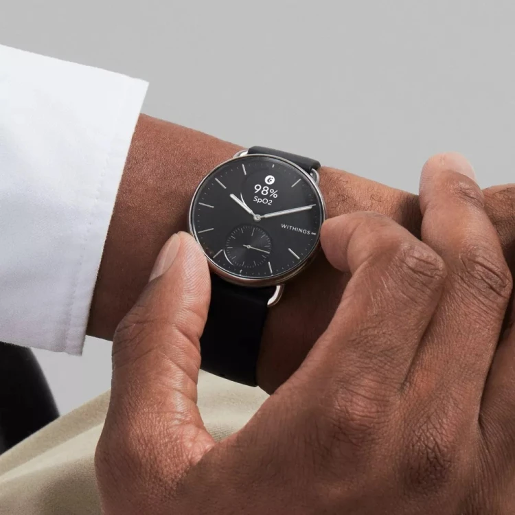 Zegarek Withings ScanWatch 2 1,6 cm (0,63") OLED 38 mm Hybrydowa stal nierdzewna