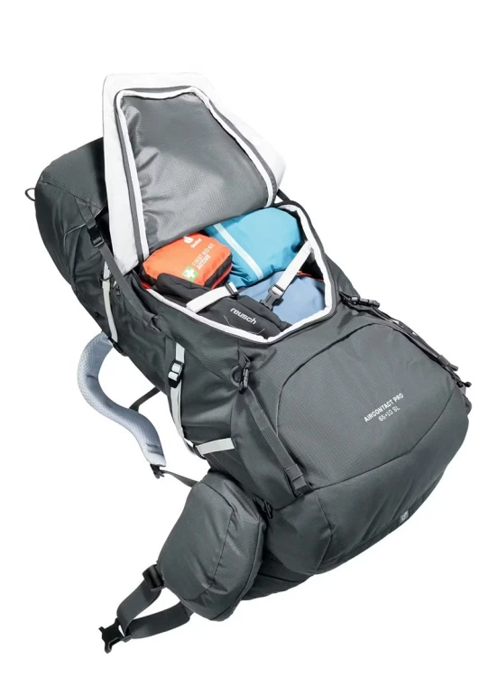 Deuter Aircontact Pro 65+10 SL Plecak turystyczny damski Grafitowy