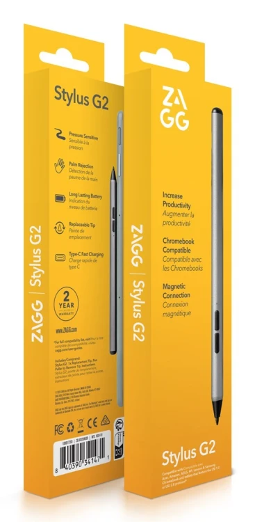 ZAGG Stylus G2 - pencil do Acer, Amazon, ASUS, HP, Lenovo oraz Samsung; kompatybilny z urządzeniami wspierającymi USI 1.0 i USI 2.0