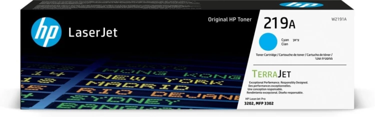 Toner HP LaserJet 219A W2191A Cyan