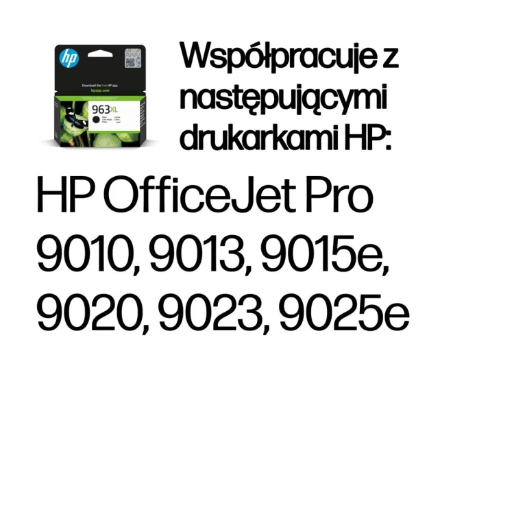 Tusz HP 963XL 3JA30AE wysokowydajny Czarny