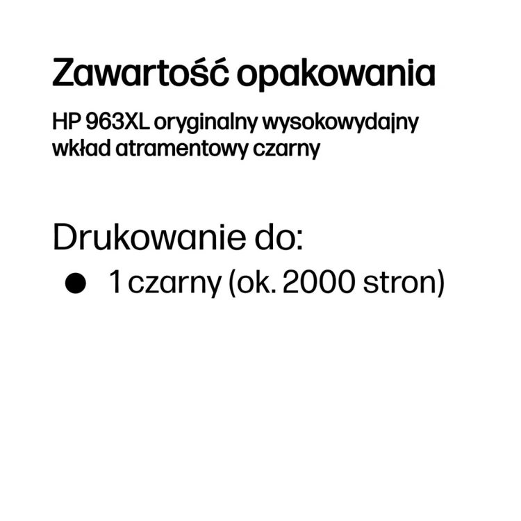 Tusz HP 963XL 3JA30AE wysokowydajny Czarny