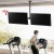 Uchwyt sufitowy dla dwóch TV Maclean, max. obciążenie 2x40kg, 34-60", max VESA 600x400, MC-111 B