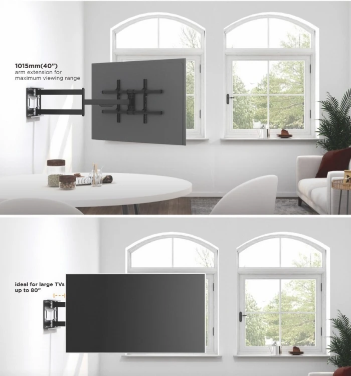Uchwyt ścienny Equip 43"-80"/50kg 1TFT 4Gelenke neig/schwenk schwarz