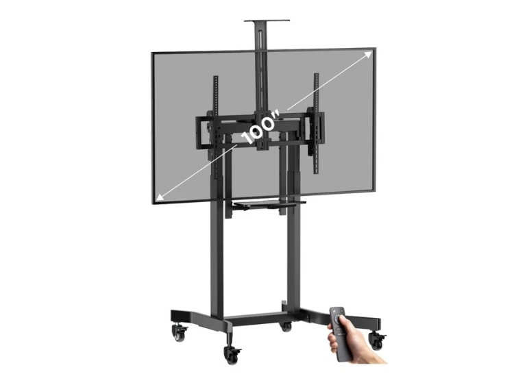Uchwyt na stojak podłogowy Equip 55-100"/1TFT 120kg 1Półka lite Sprzedaż detaliczna (650633)