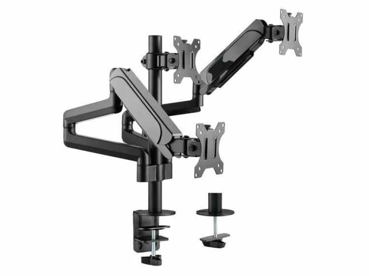 Uchwyt do 3 monitorów 17"-27" na biurko
