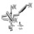Uchwyt do monitora Logilink TIS 13"-32" 3TFT 2X4Gel. 1X1Joint srebrny Max. 7KG