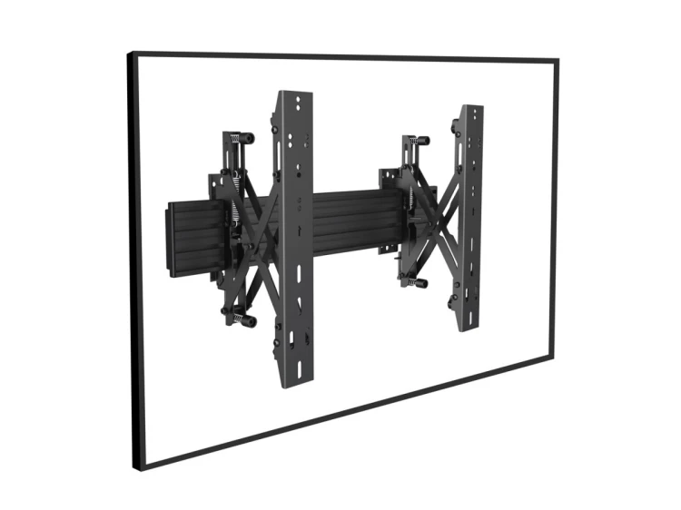 Uchwyt ścienny Equip 32"-65"/30kg 1TFT 1Gelenk Push-In-Pop czarny