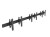 Uchwyt ścienny Equip 32"-65"/30kg 1TFT 1Gelenk Push-In-Pop czarny