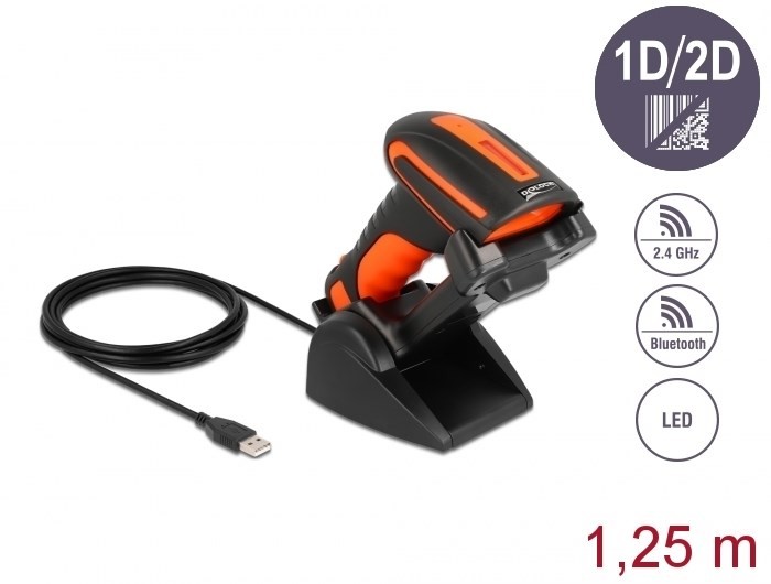 Skaner kodów kreskowych Delock Industrie Barcode Scanner