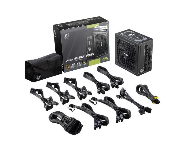 Zasilacz MSI MAG A1250GL PCIE5 1250Watt