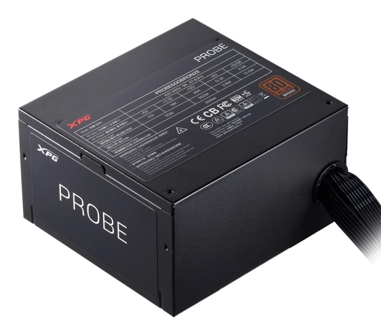 XPG PROBE 700 BRONZE moduł zasilaczy 700 W 20+4 pin ATX ATX Czarny