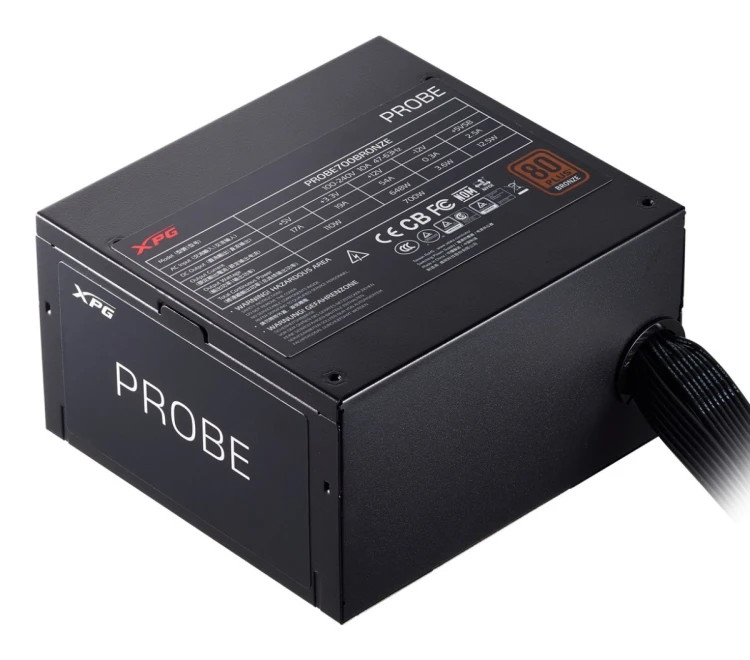 XPG PROBE 700 BRONZE moduł zasilaczy 700 W 20+4 pin ATX ATX Czarny
