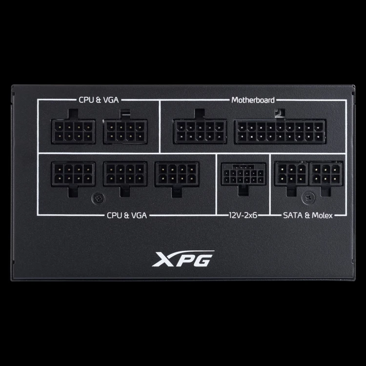 XPG COREREACTOR II VE 850W moduł zasilaczy 24-pin ATX ATX Czarny