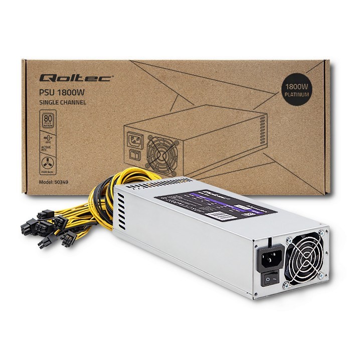 Qoltec 50349 moduł zasilaczy 1800 W ATX Szary