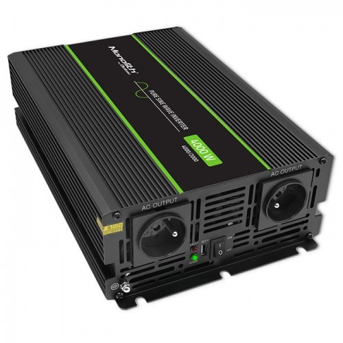 Qoltec Monolith adapter zasilający/ inwentor Automatyczna 4000 W Czarny