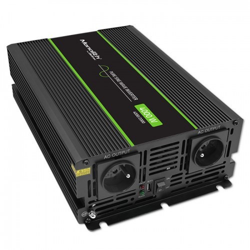 Adapter zasilający/inwentor Qoltec Monolith 4000 W czarny