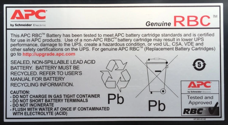 Bateria APC RBC6 Replacement Battery Cartridge #6