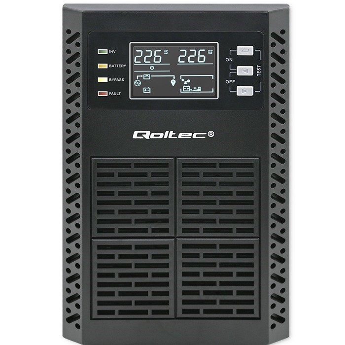 Qoltec Zasilacz awaryjny UPS 1kVA 1000W Power Factor 1.0 LCD EPO USB On-line