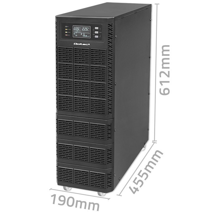 Qoltec Zasilacz awaryjny UPS | 6kVA | 6000W | Power Factor 1.0 | LCD | EPO | USB | On-line