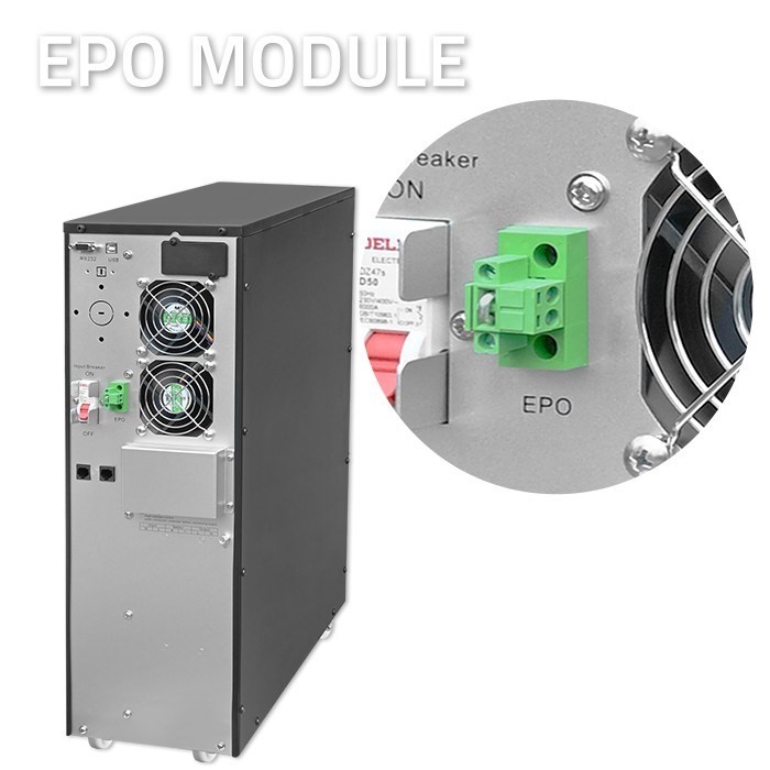 Qoltec Zasilacz awaryjny UPS | 6kVA | 6000W | Power Factor 1.0 | LCD | EPO | USB | On-line